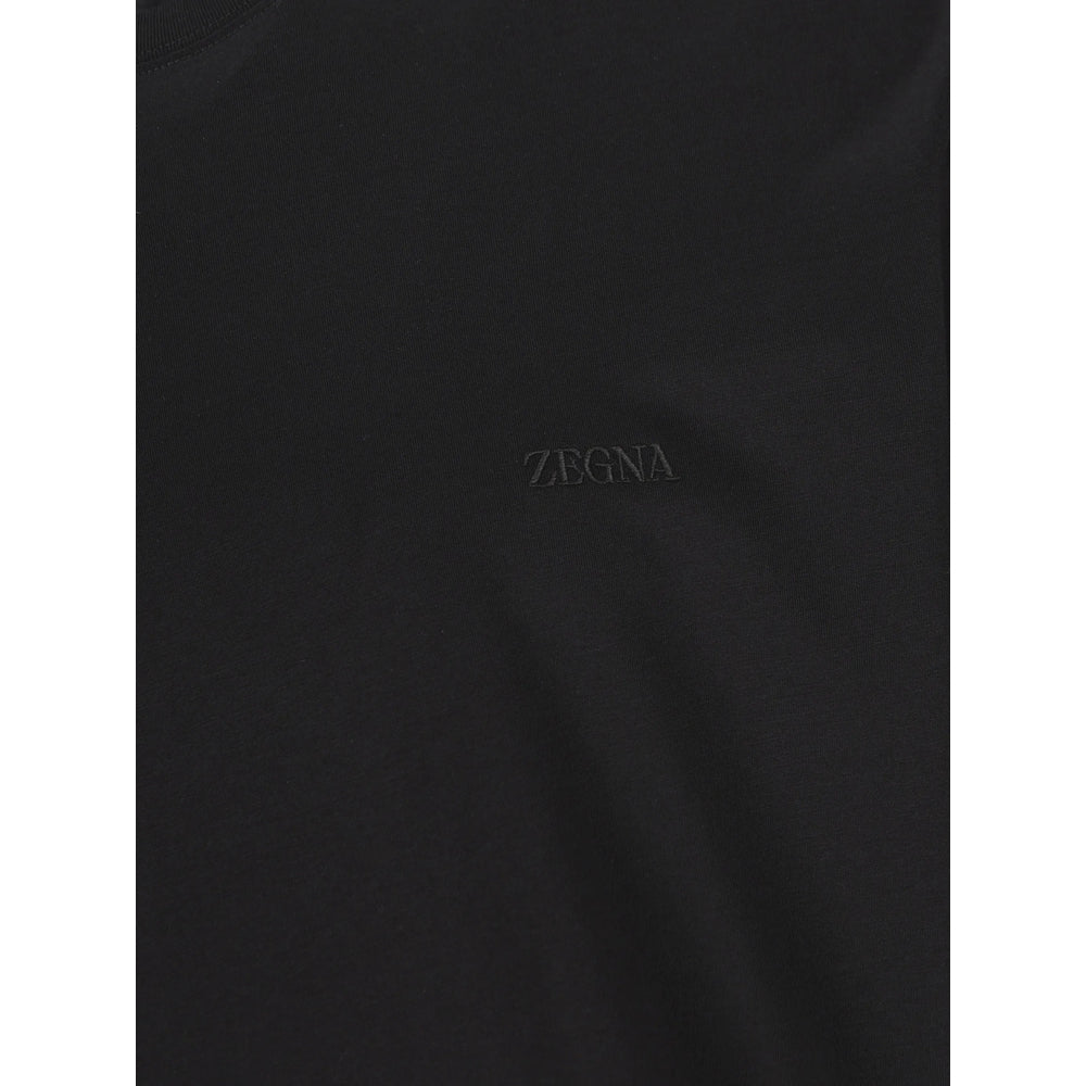 Zegna Black T-Shirts & Vests - T-Shirts Men