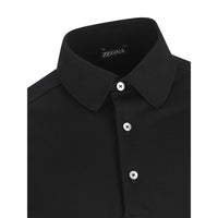Zegna Black Polo Shirts Men