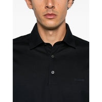 Zegna Blue Polo Shirts Men