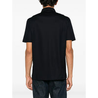Zegna Blue Polo Shirts Men