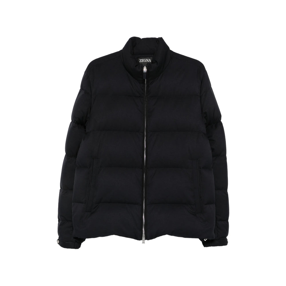 Zegna Black Jackets - Padded & Down Jackets Men