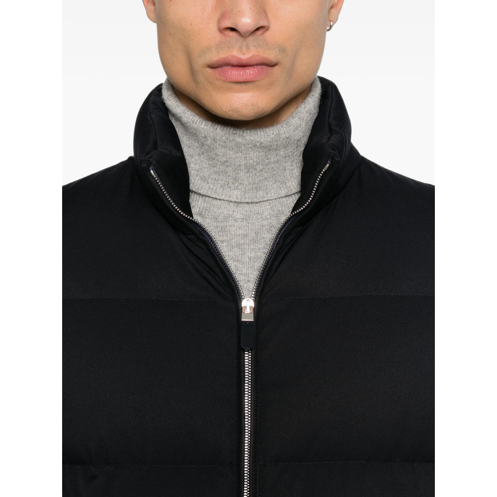 Zegna Black Jackets - Padded & Down Jackets Men