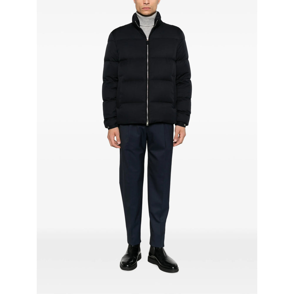 Zegna Black Jackets - Padded & Down Jackets Men
