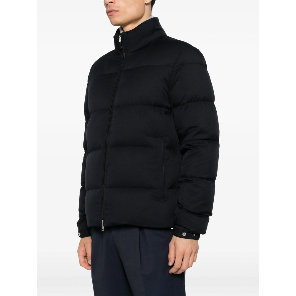 Zegna Black Jackets - Padded & Down Jackets Men