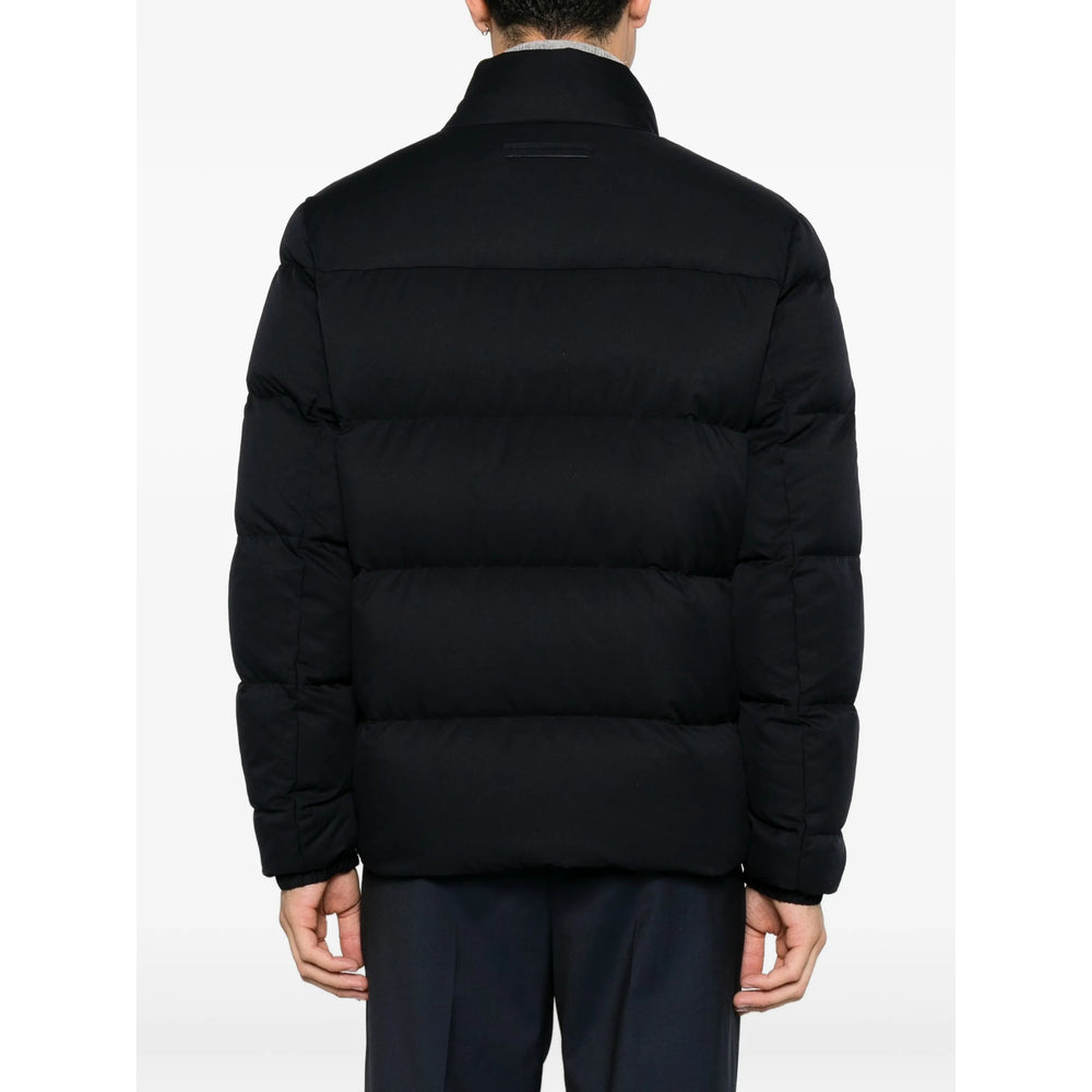 Zegna Black Jackets - Padded & Down Jackets Men