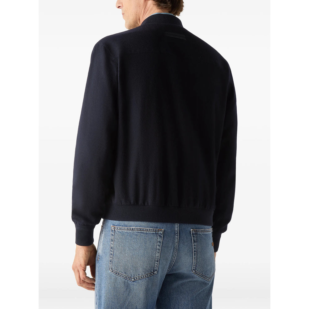 Zegna Blue Jackets - Bomber Jackets Men