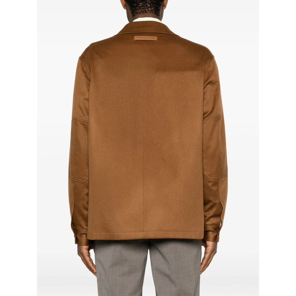 Zegna Brown Shirts Men