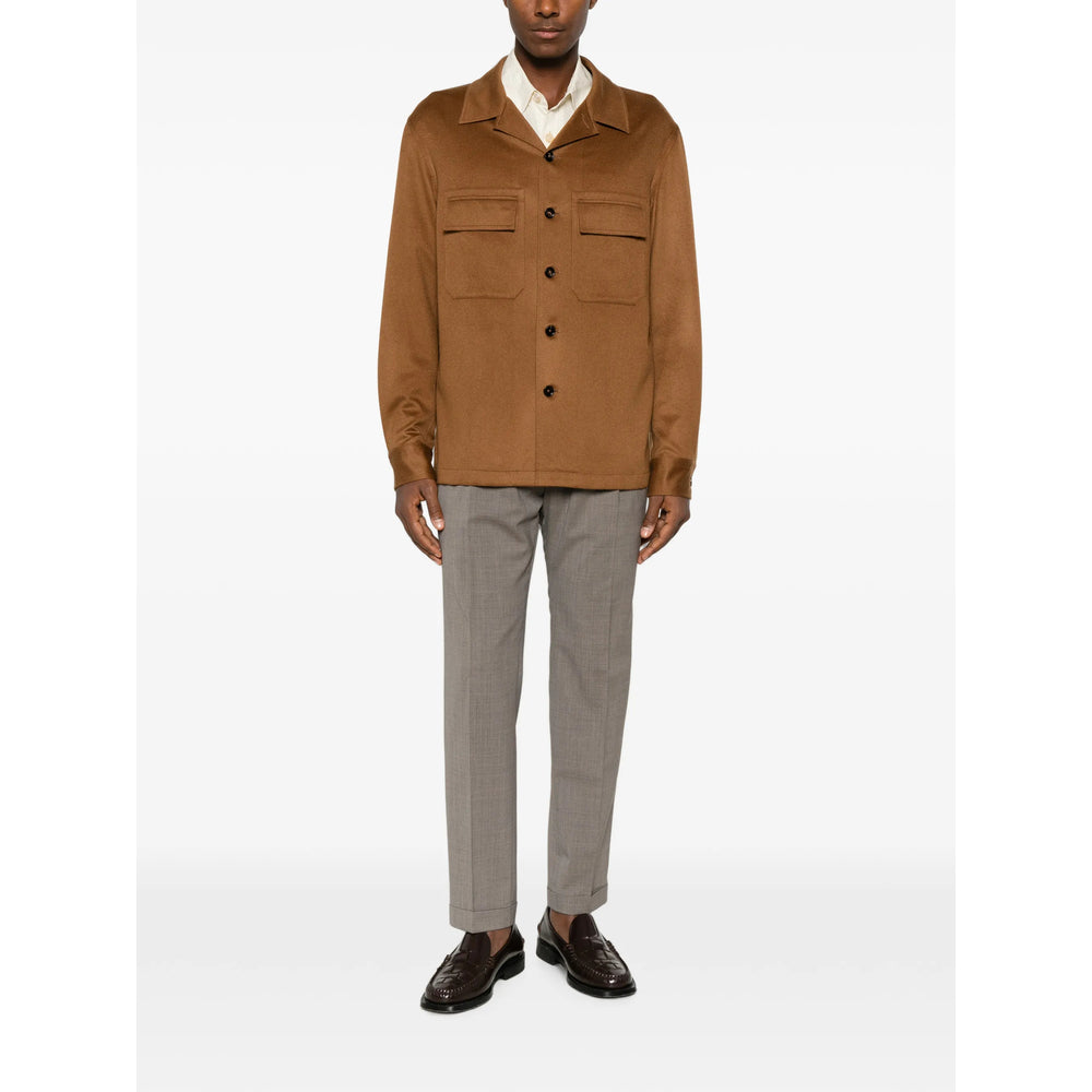 Zegna Brown Shirts Men