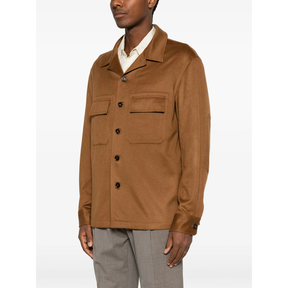 Zegna Brown Shirts Men