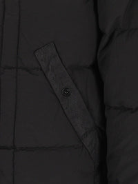 Stone Island Stone Island Men Hooded Down Jacket In Nylon Metal Fabric