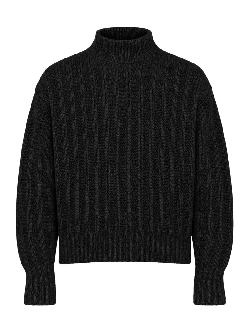 Rick Owens Men Knitted High-Neck Sweater