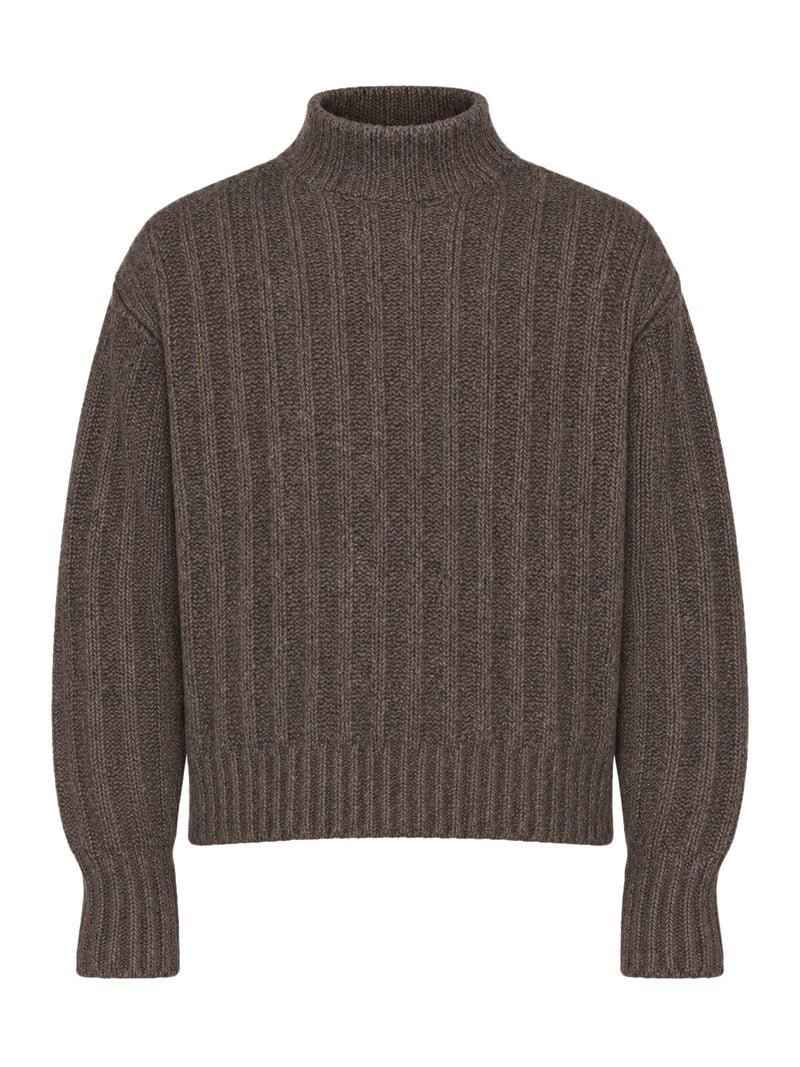 Rick Owens Men Knitted High-Neck Sweater