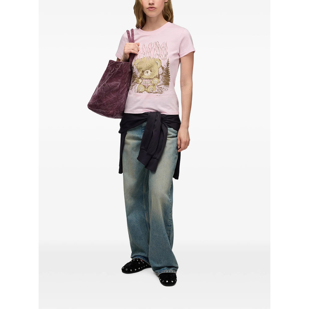 Ganni Ganni Pink Tops - T-Shirts & Jerseys Women