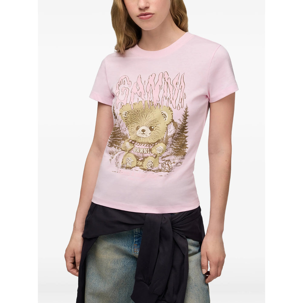 Ganni Ganni Pink Tops - T-Shirts & Jerseys Women