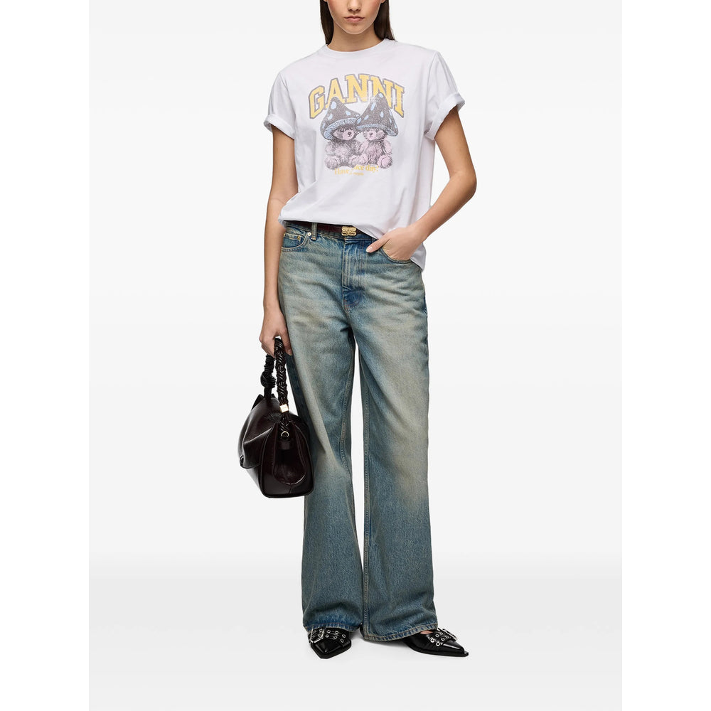 Ganni Ganni White Tops - T-Shirts & Jerseys Women