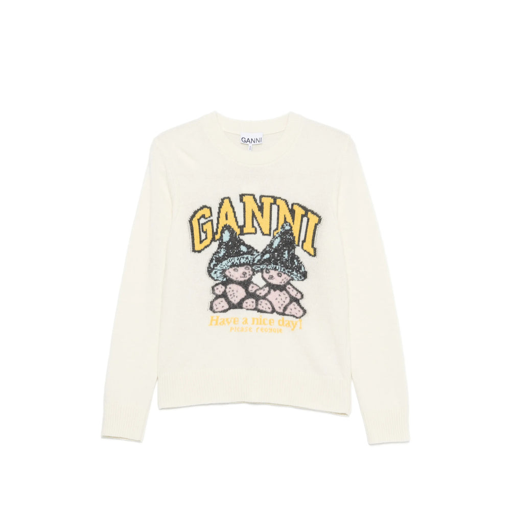 Ganni Ganni Neutrals Knitwear - Jumpers Women