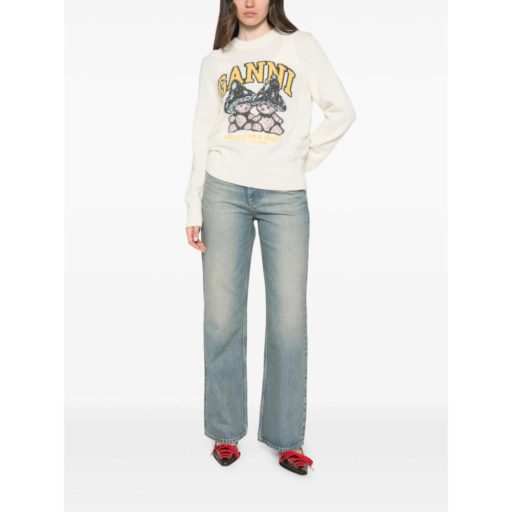 Ganni Ganni Neutrals Knitwear - Jumpers Women