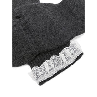 Ganni Grey Gloves Women