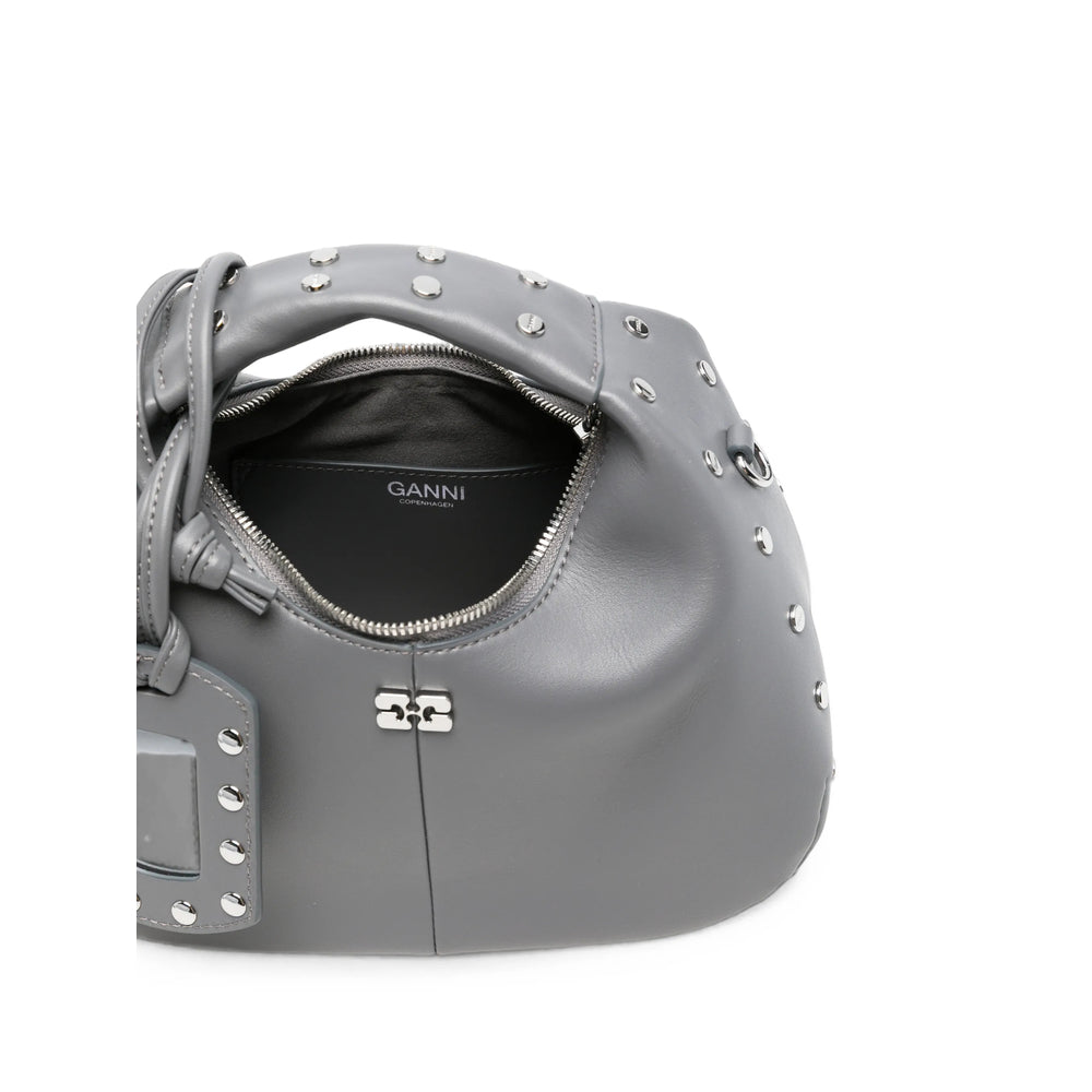 Ganni Ganni Grey Tote Bags Women