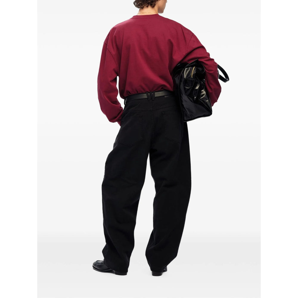 Willy Chavarria Black Denim - Wide-Leg Jeans Men