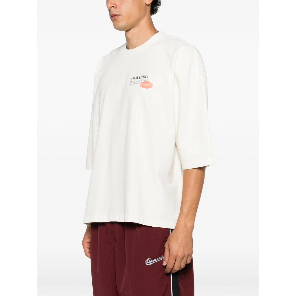 Willy Chavarria Neutrals T-Shirts & Vests - T-Shirts Men