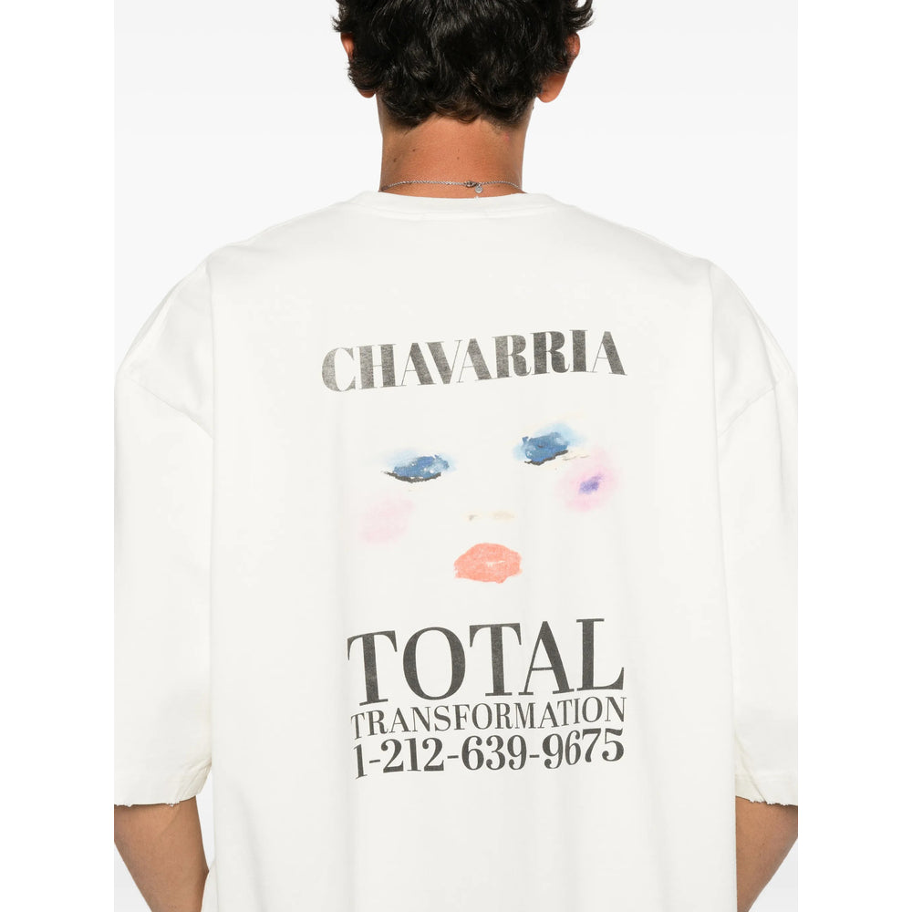 Willy Chavarria Neutrals T-Shirts & Vests - T-Shirts Men