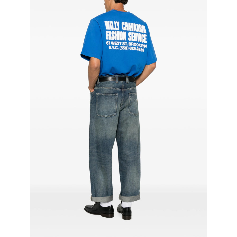 Willy Chavarria Blue T-Shirts & Vests - T-Shirts Men