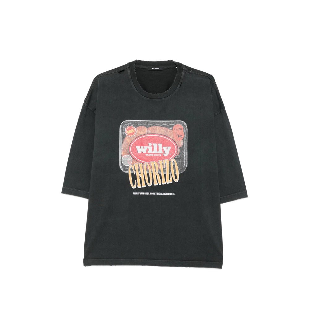 Willy Chavarria Black T-Shirts & Vests - T-Shirts Men