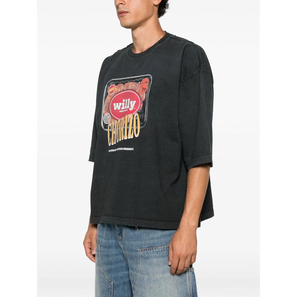 Willy Chavarria Black T-Shirts & Vests - T-Shirts Men
