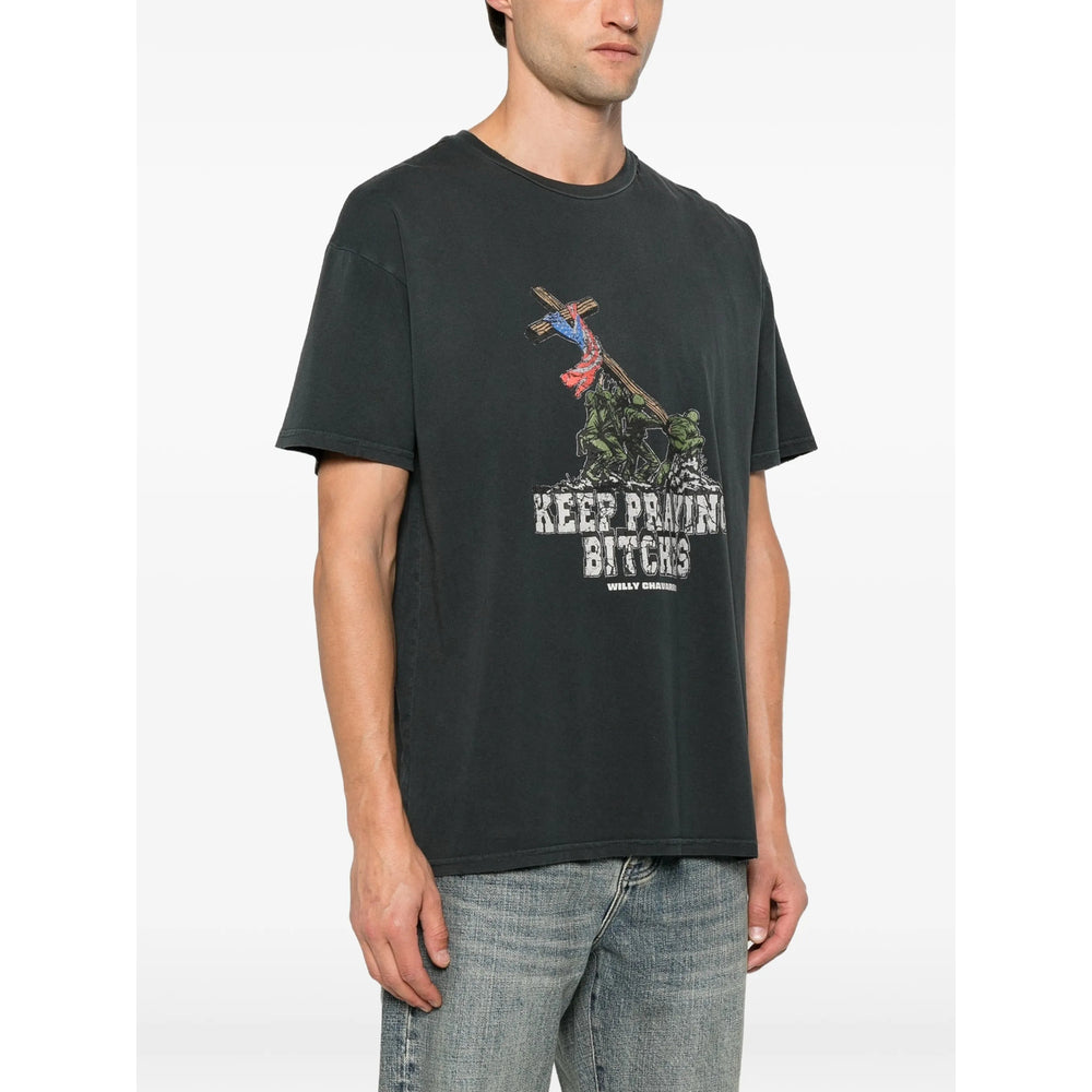 Willy Chavarria Grey T-Shirts & Vests - T-Shirts Men