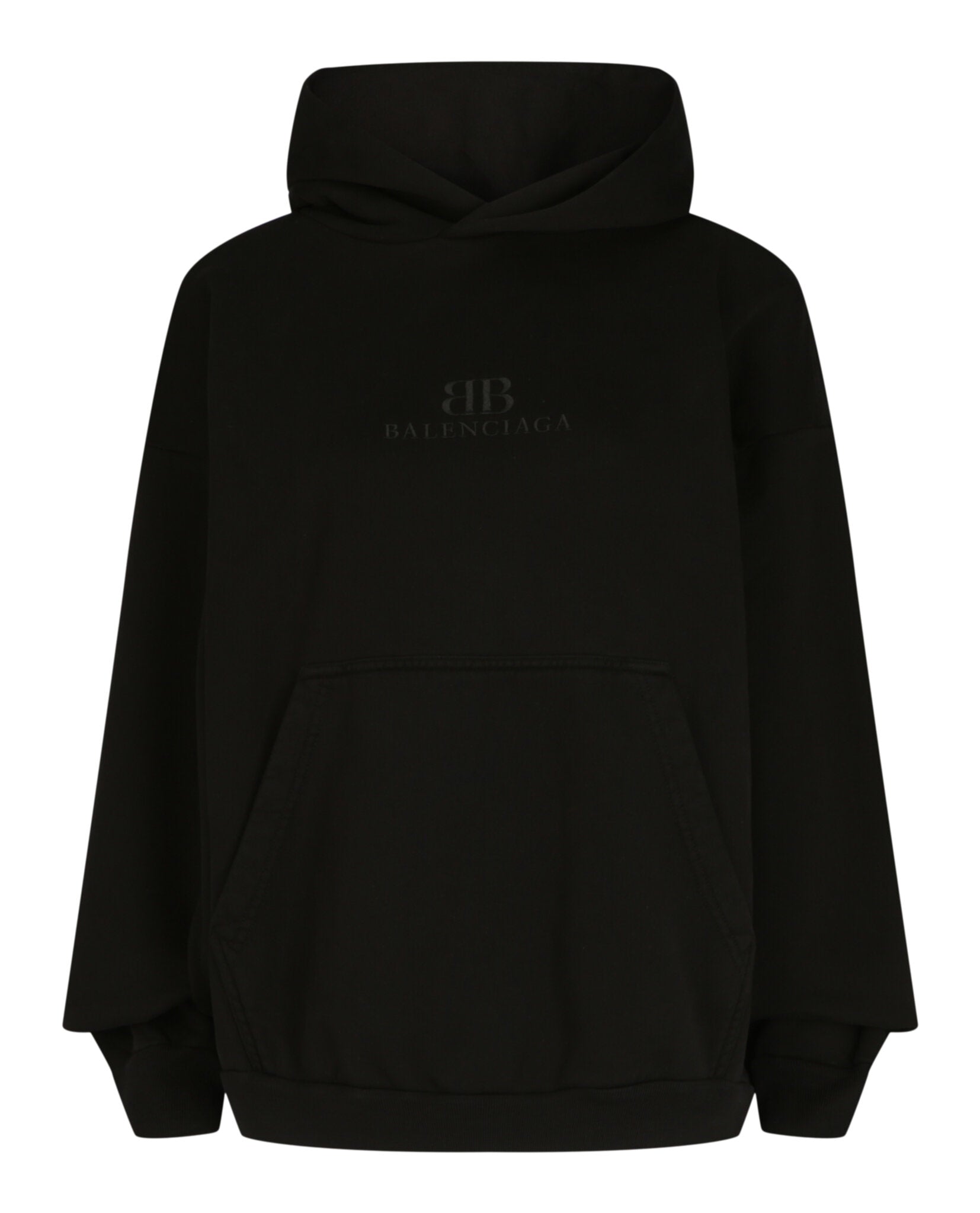 Balenciaga Balenciaga Womens Embroidered Double B Logo Hoodie