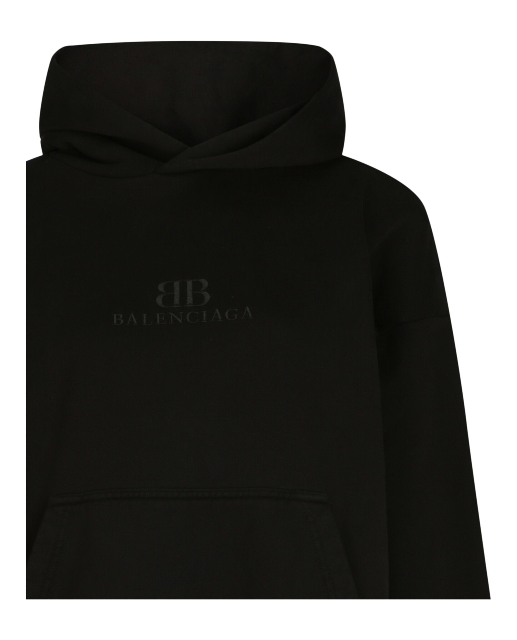 Balenciaga Balenciaga Womens Embroidered Double B Logo Hoodie