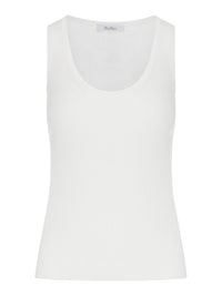 Max Mara Women Fitted Ribbed Top In Viscose Crepe