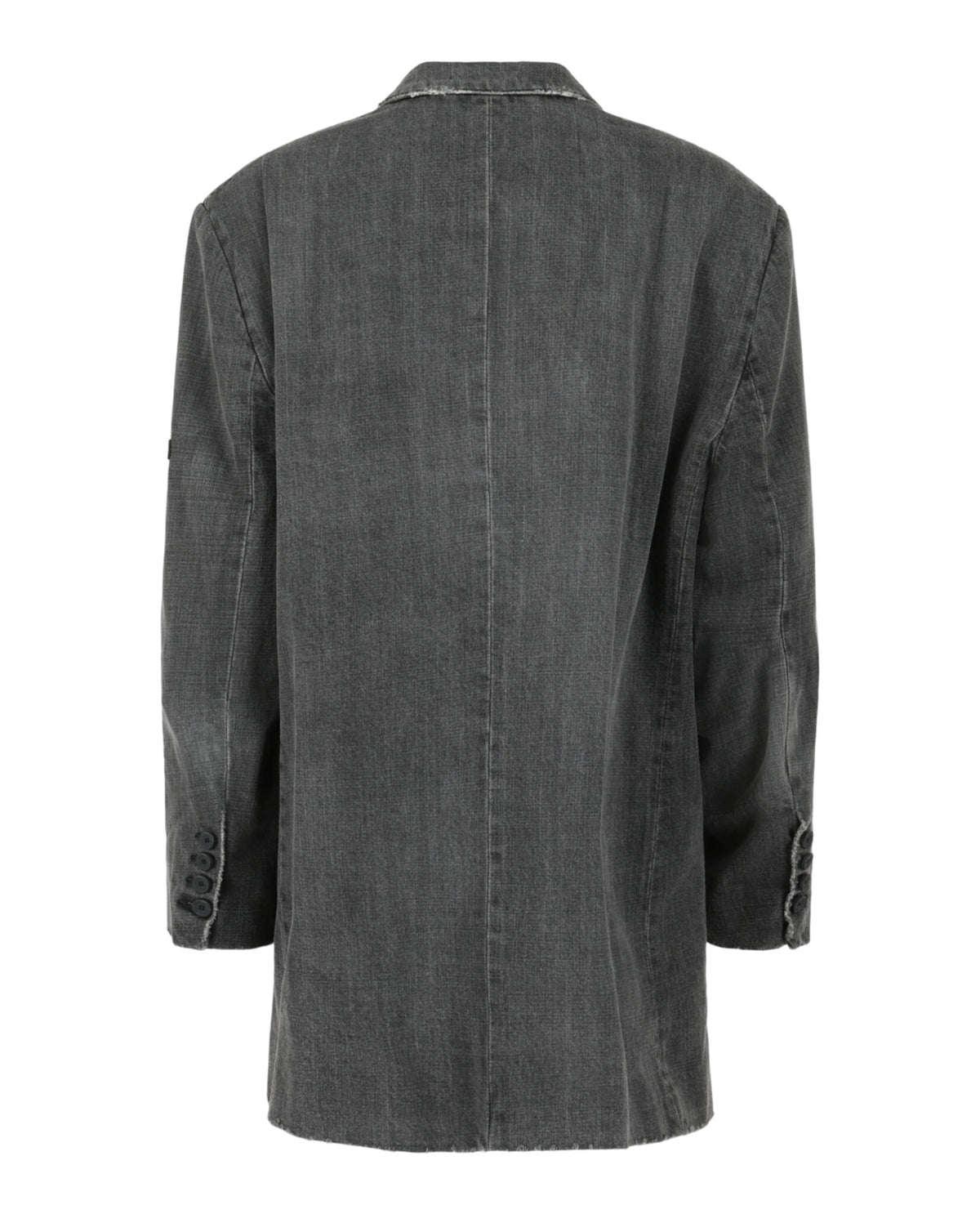 Balenciaga Womens Stonewashed Denim Blazer