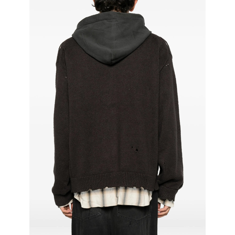 Maison Mihara Yasuhiro Maison Mihara Yasuhiro Grey Sweaters & Knitwear - Hoodies Men
