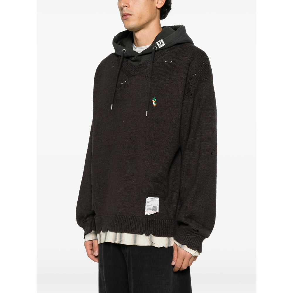 Maison Mihara Yasuhiro Maison Mihara Yasuhiro Grey Sweaters & Knitwear - Hoodies Men