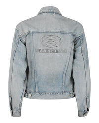 Balenciaga Balenciaga Womens Shrunken Denim Jacket