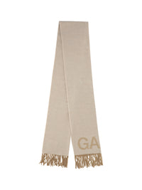 GANNI Ganni Women Fringed Wool Scarf