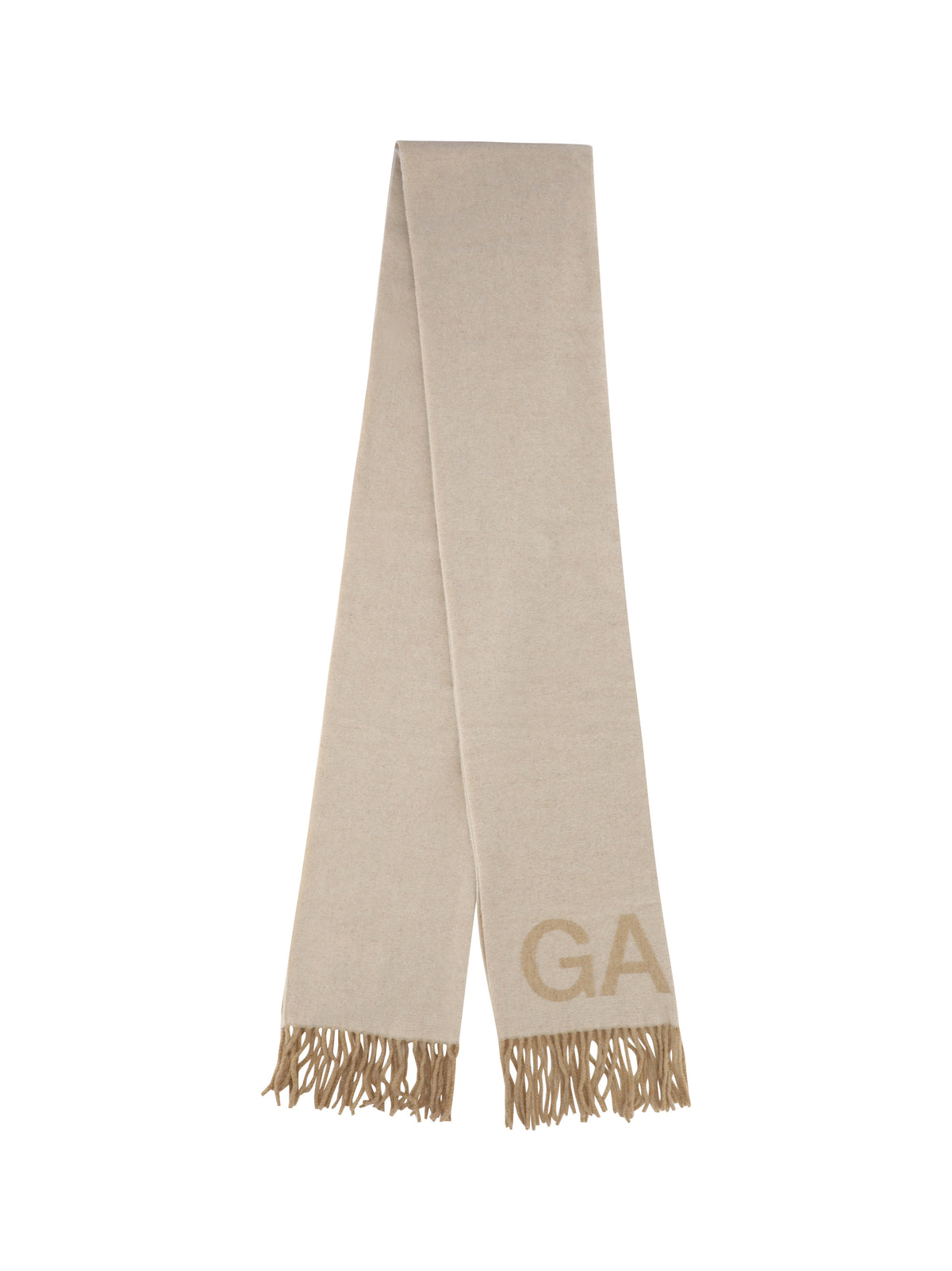 GANNI Ganni Women Fringed Wool Scarf