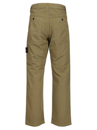 Stone Island Men Organic Cotton Ripstop Chino Trousers