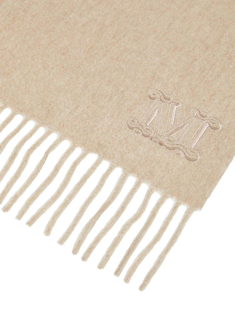 Max Mara Max Mara Women Cashmere Stole With Monogram Embroidery