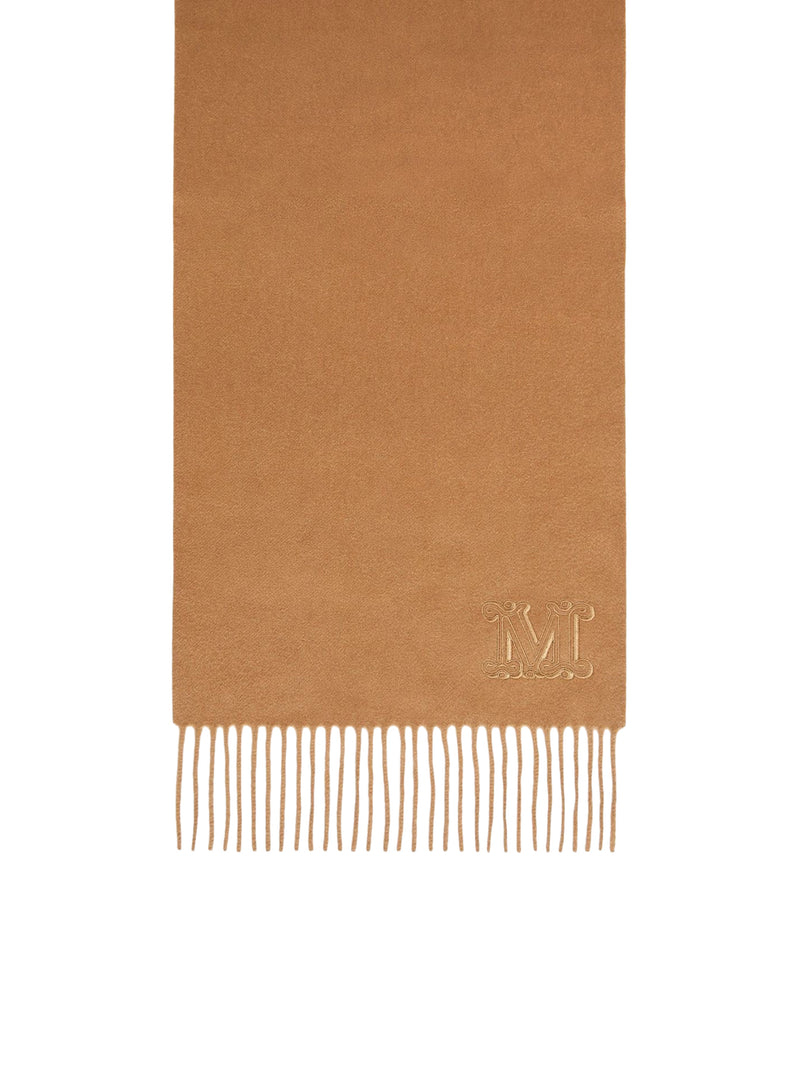 Max Mara Women Cashmere Stole With Monogram Embroidery