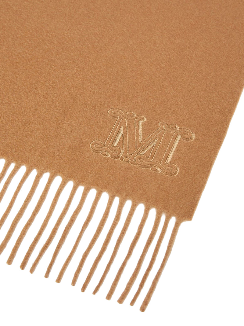 Max Mara Women Cashmere Stole With Monogram Embroidery