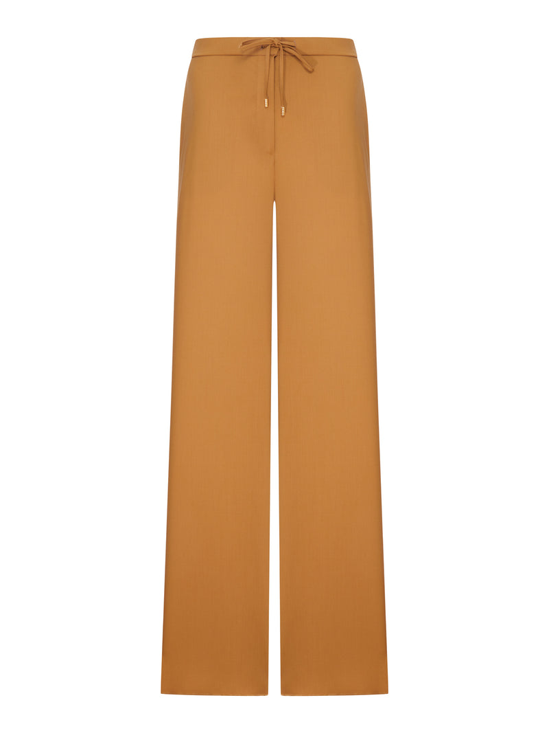 Max Mara Studio Women Lightweight Wool Canvas Trousers