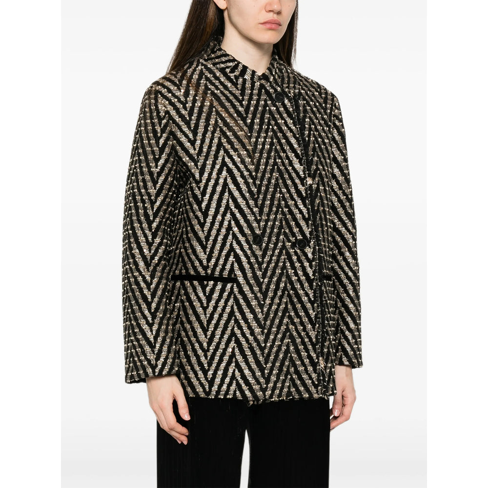 Forte Forte Forte Forte Black Coats - Double Breasted & Peacoats Women