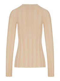 Sportmax Women Slim Ribbed Viscose Cardigan