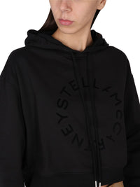 Stella Mccartney Women Cropped Sweatshirt With Logo