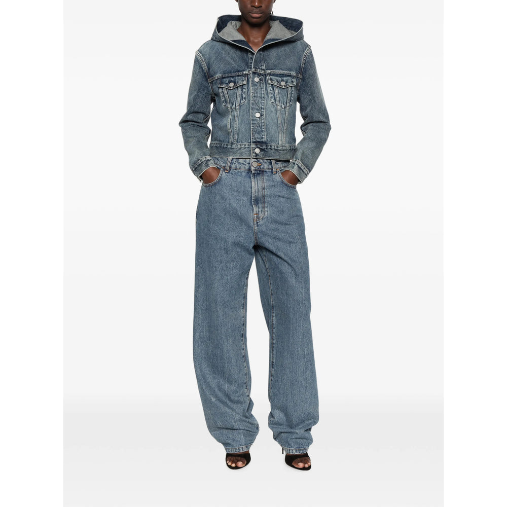 Alaïa Alaïa Blue Jackets - Denim Jackets Women