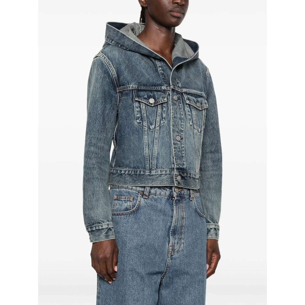 Alaïa Alaïa Blue Jackets - Denim Jackets Women