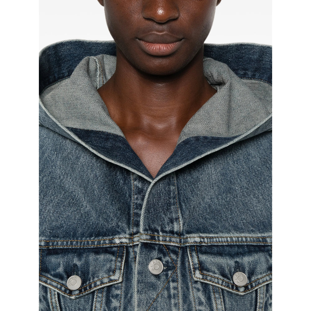 Alaïa Alaïa Blue Jackets - Denim Jackets Women